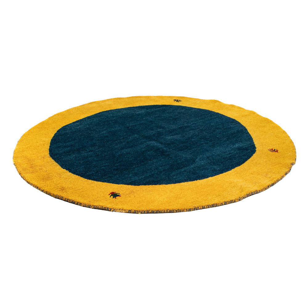 Tappeto Gabbeh - Indus rotondo  - 193 x 193 cm - blu