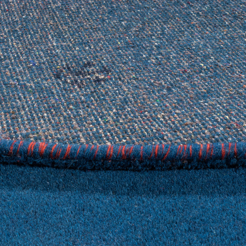 Tappeto Gabbeh - Indus rotondo  - 199 x 199 cm - blu
