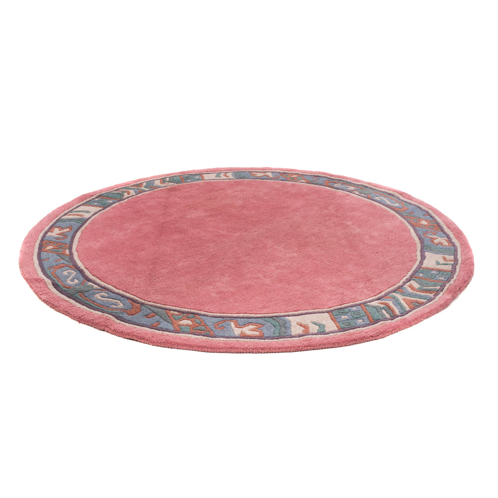Tappeto Nepal rotondo  - 197 x 197 cm - fucsia