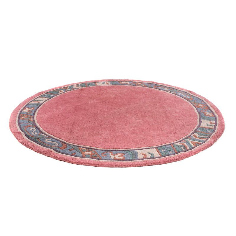 Tappeto Nepal rotondo  - 197 x 197 cm - fucsia