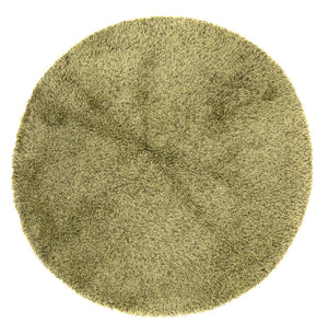 Tappeto a pelo alto rotondo  - 200 x 200 cm - verde oliva