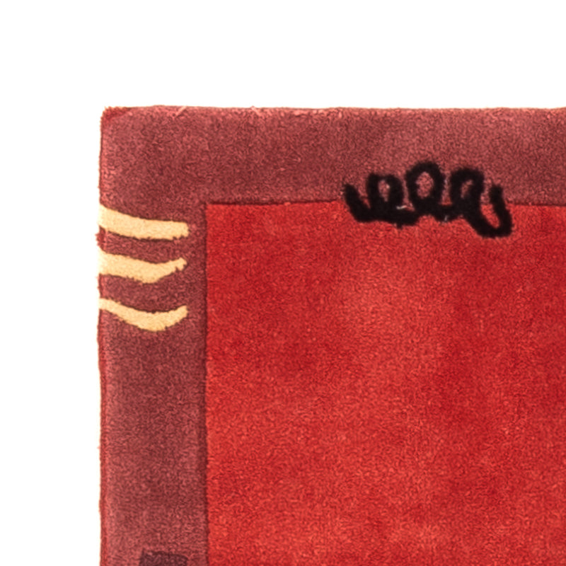Tappeto moderno - 140 x 70 cm - rosso