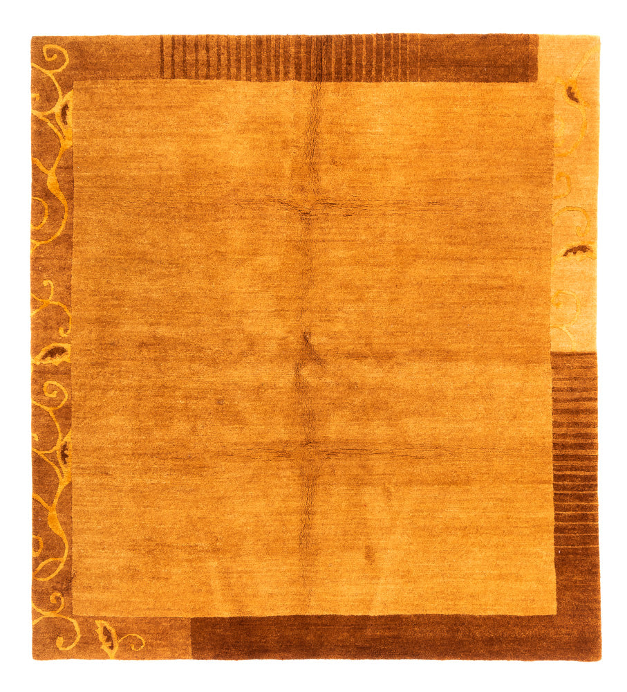 Tappeto Nepal quadrato  - 207 x 199 cm - ruggine