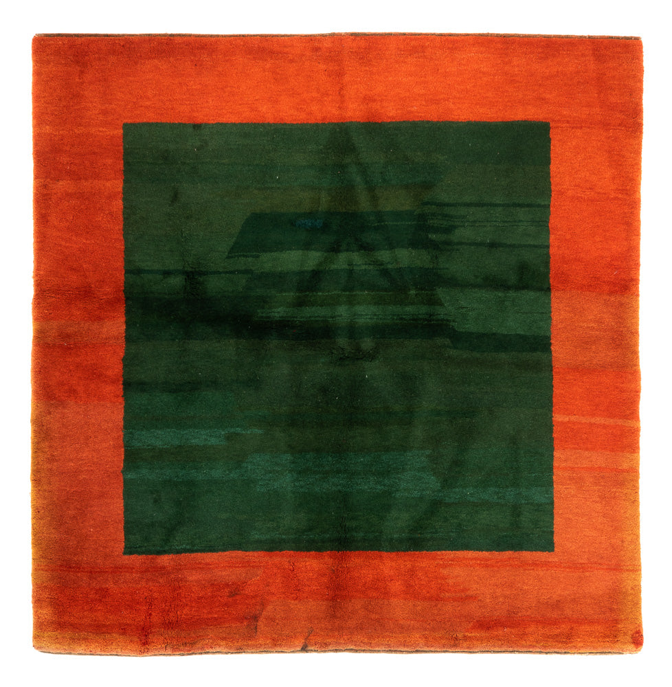 Tappeto Gabbeh - Indus quadrato  - 205 x 196 cm - verde