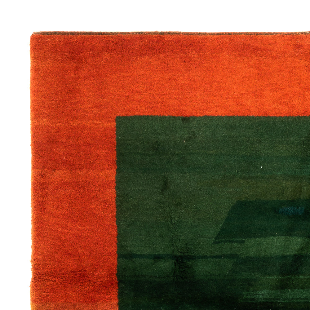 Tappeto Gabbeh - Indus quadrato  - 205 x 196 cm - verde