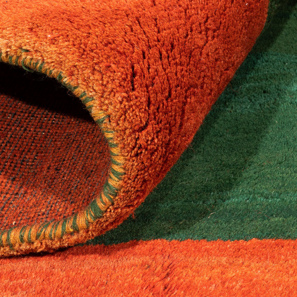 Tappeto Gabbeh - Indus quadrato  - 205 x 196 cm - verde