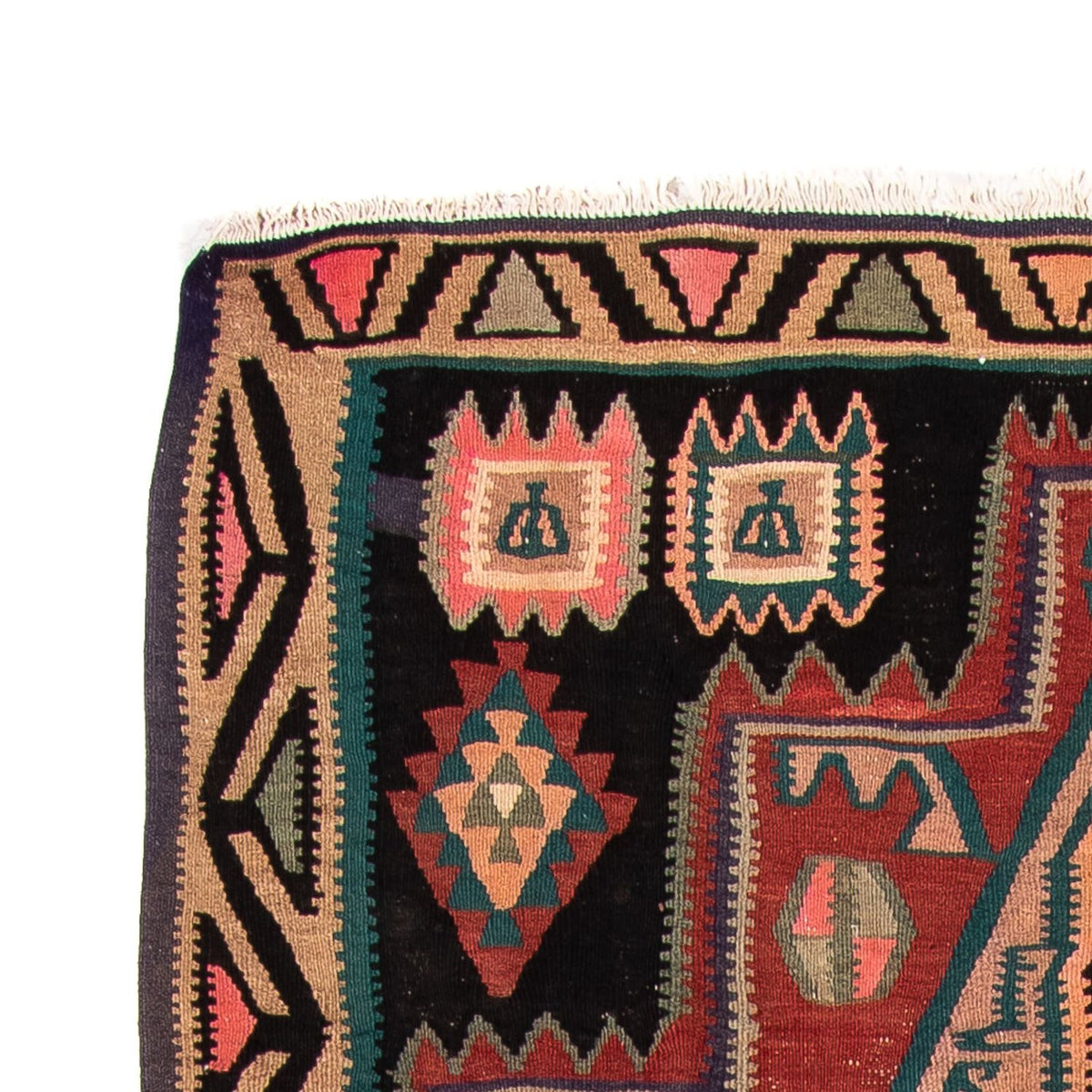 Tappeto corsia Tappeto Kelim - Vecchio - 300 x 140 cm - multicolore