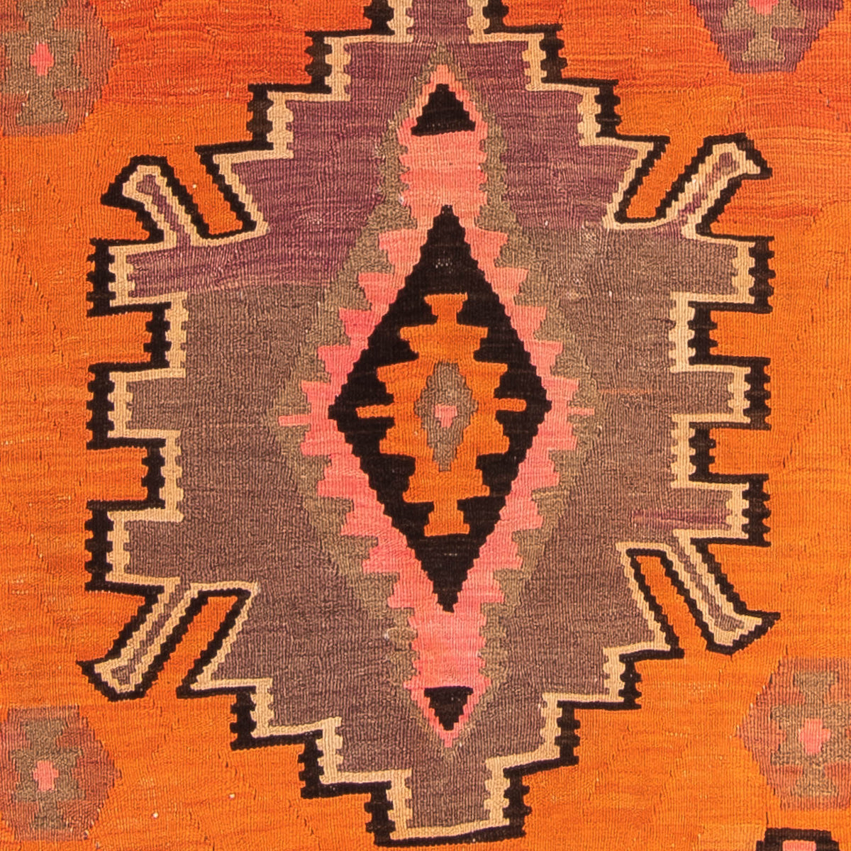 Tappeto corsia Tappeto Kelim - Vecchio - 265 x 135 cm - multicolore