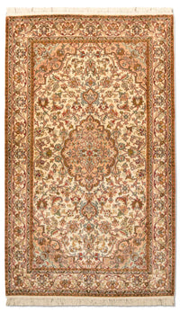 Tappeto di seta - Seta del Kashmir - 164 x 94 cm - beige