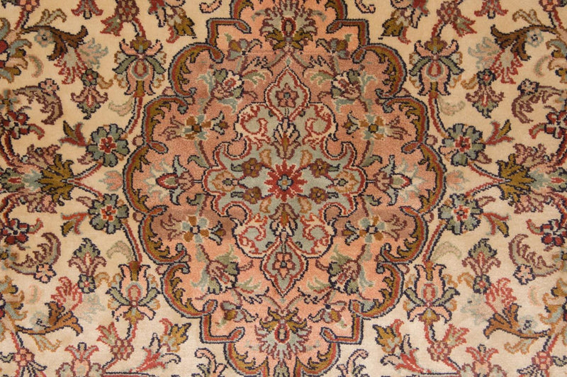 Tappeto di seta - Seta del Kashmir - 164 x 94 cm - beige
