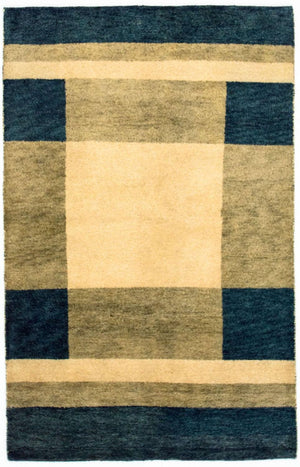 Tappeto Gabbeh - Indus - 165 x 113 cm - multicolore