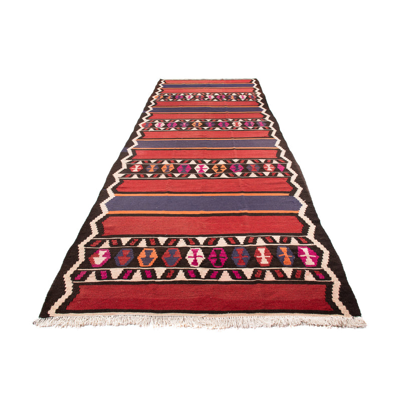 Tappeto corsia Tappeto Kelim - Vecchio - 380 x 135 cm - multicolore
