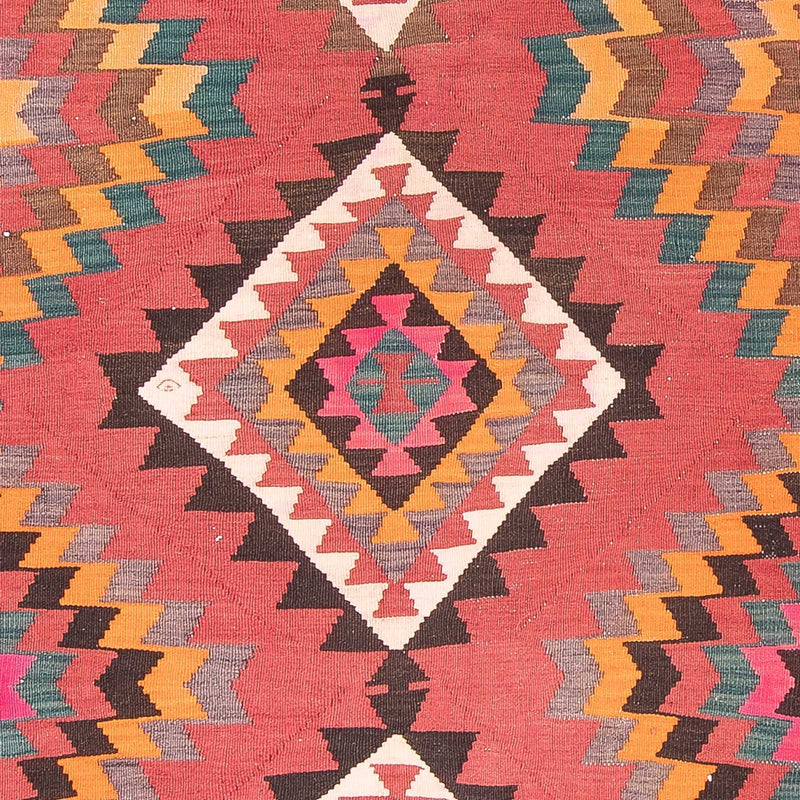 Tappeto corsia Tappeto Kelim - Vecchio - 430 x 210 cm - rosso