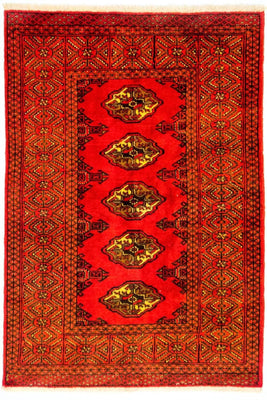 Tappeto Turkaman - 146 x 103 cm - rosso
