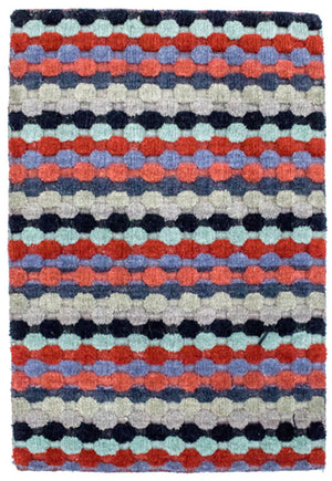 Tappeto di lana - 90 x 60 cm - multicolore