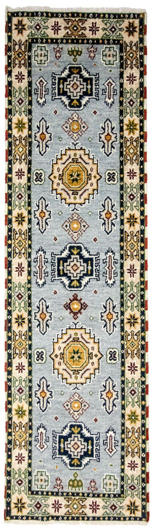 Tappeto corsia Tappeto orientale - 300 x 82 cm - blu chiaro
