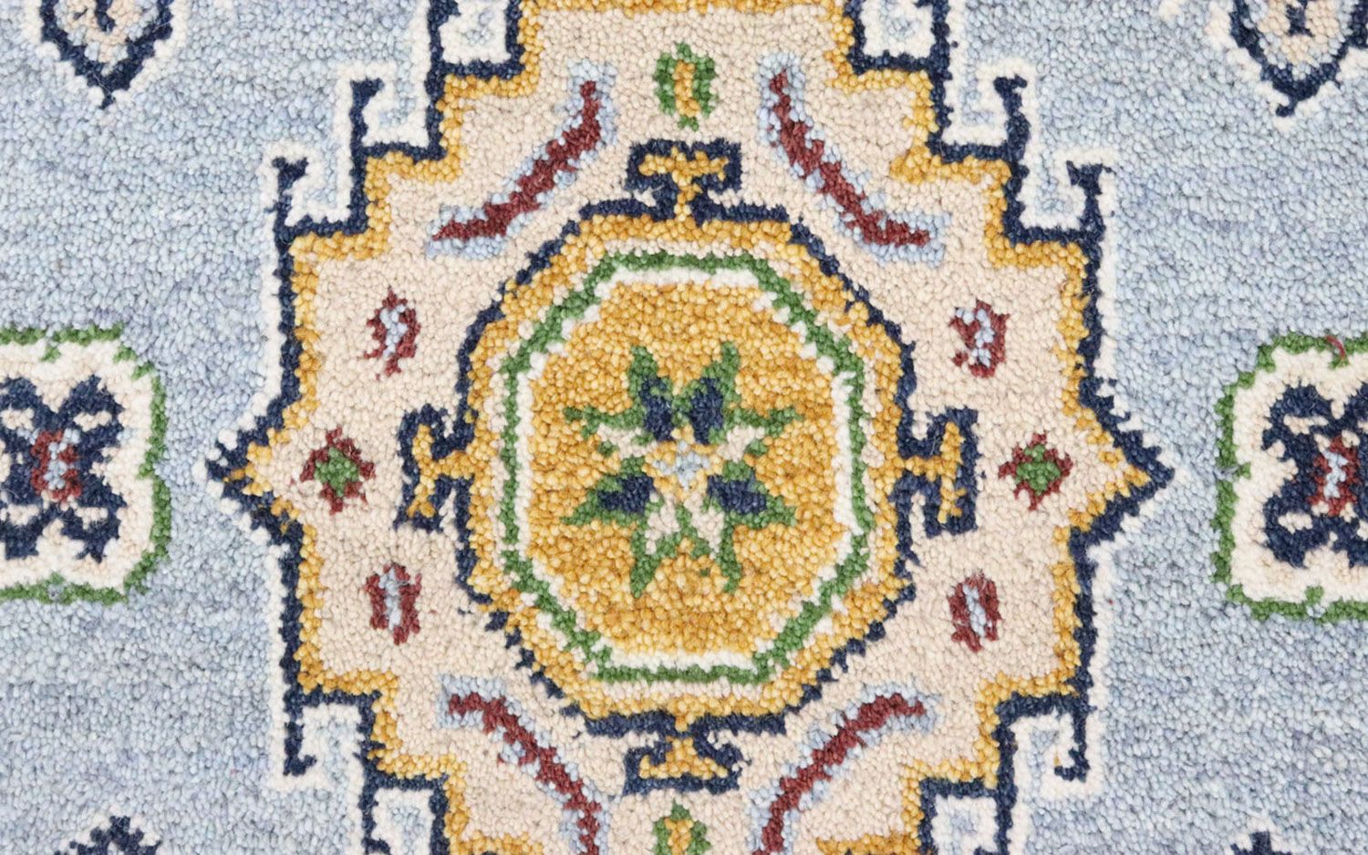 Tappeto corsia Tappeto orientale - 300 x 82 cm - blu chiaro
