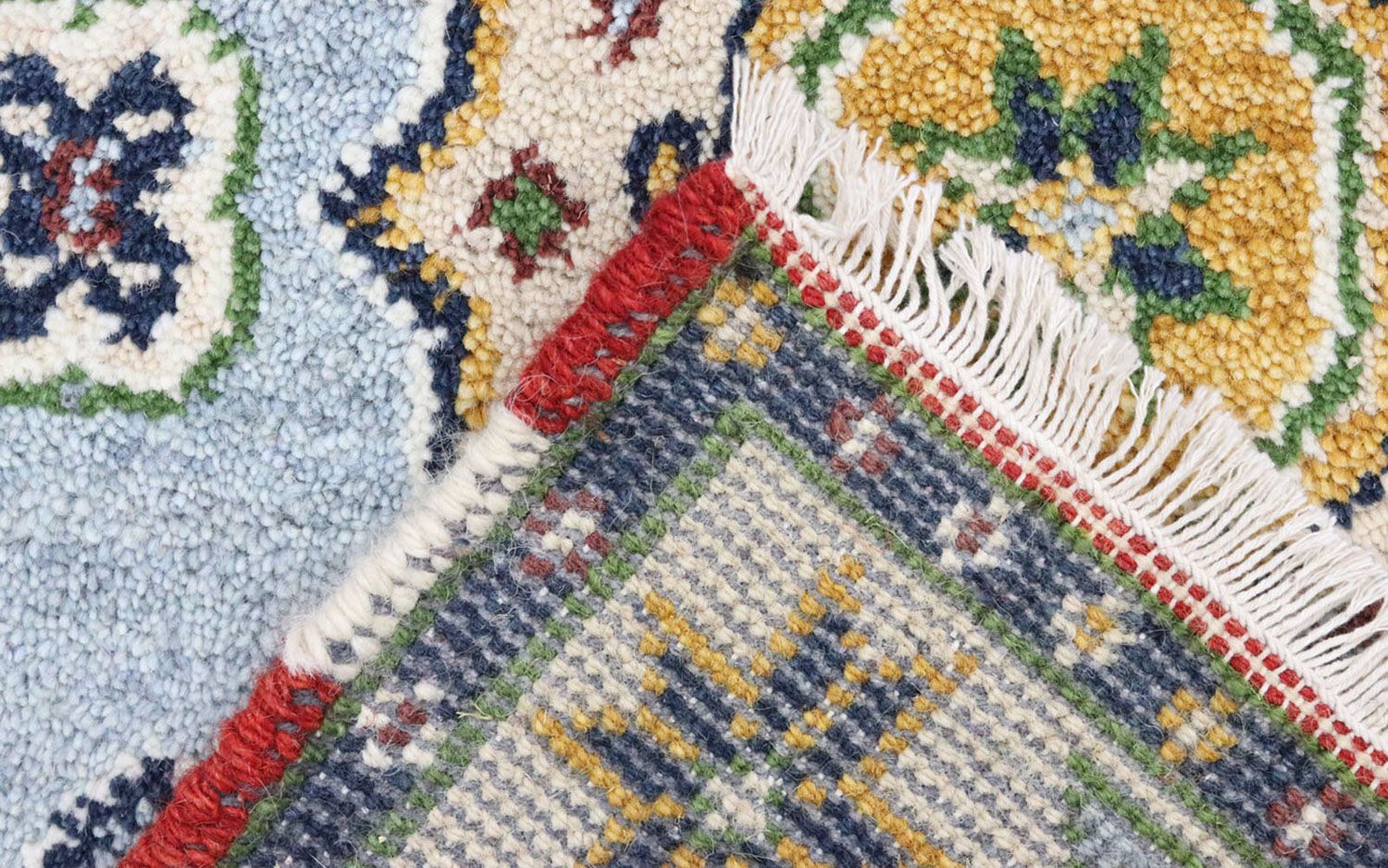 Tappeto corsia Tappeto orientale - 300 x 82 cm - blu chiaro