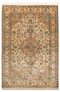 Tappeto di seta - Seta del Kashmir - 148 x 93 cm - beige
