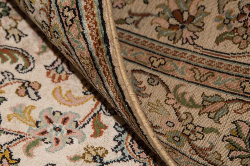 Tappeto di seta - Seta del Kashmir - 148 x 93 cm - beige