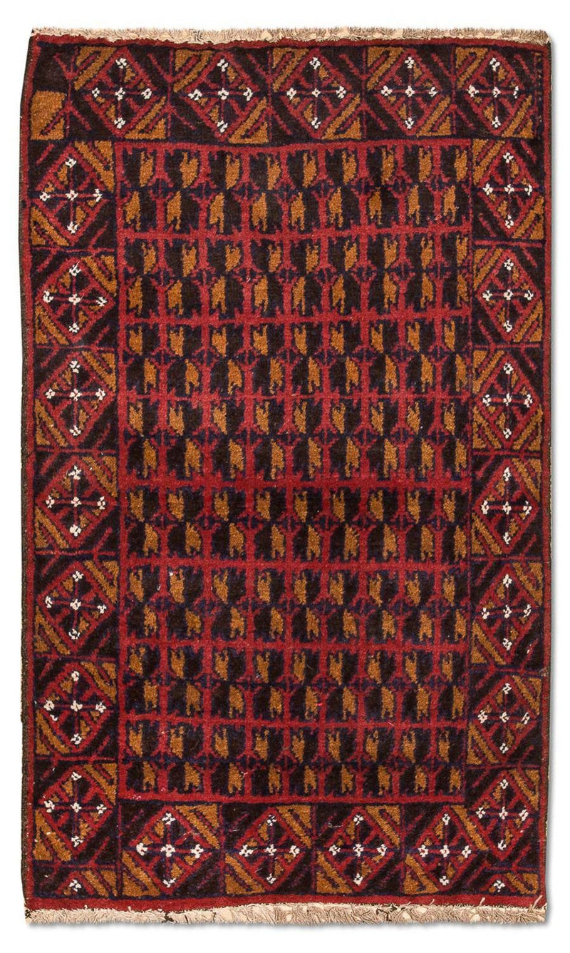 Tappeto Belutsch - 129 x 77 cm - rosso
