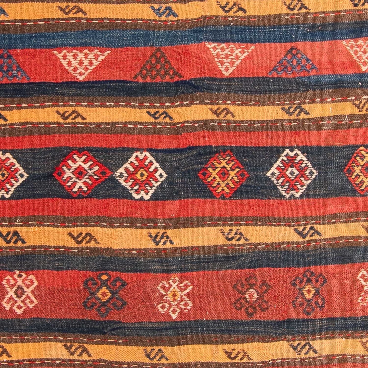 Tappeto corsia Tappeto Kelim - Vecchio - 400 x 150 cm - multicolore
