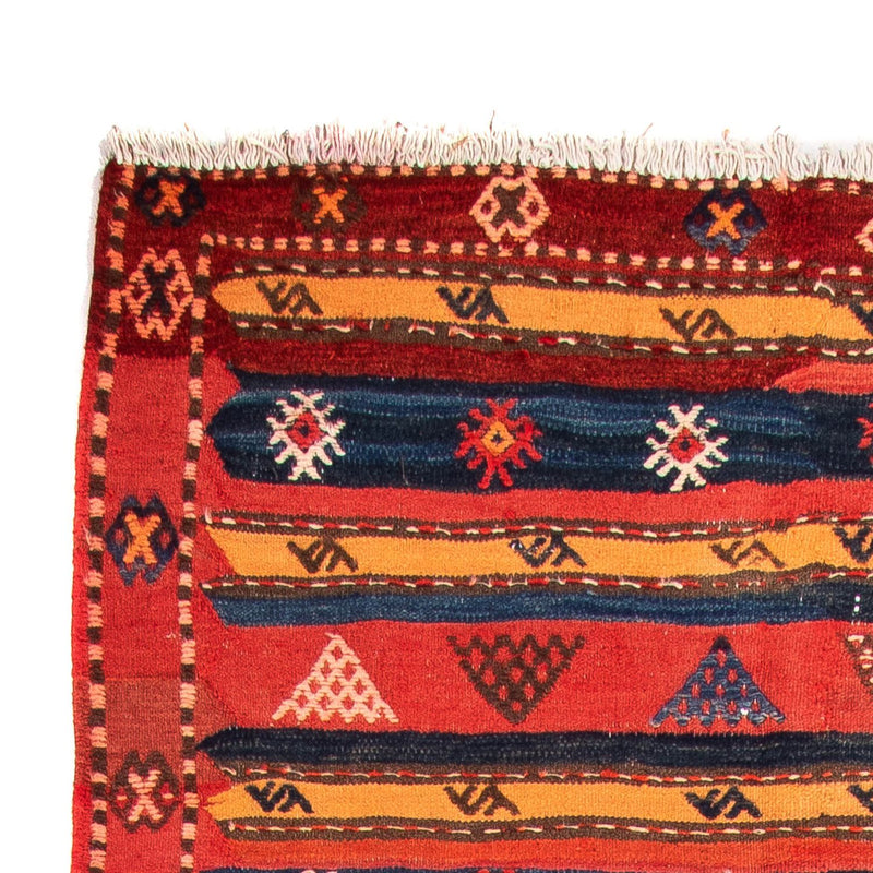 Tappeto corsia Tappeto Kelim - Vecchio - 400 x 150 cm - multicolore