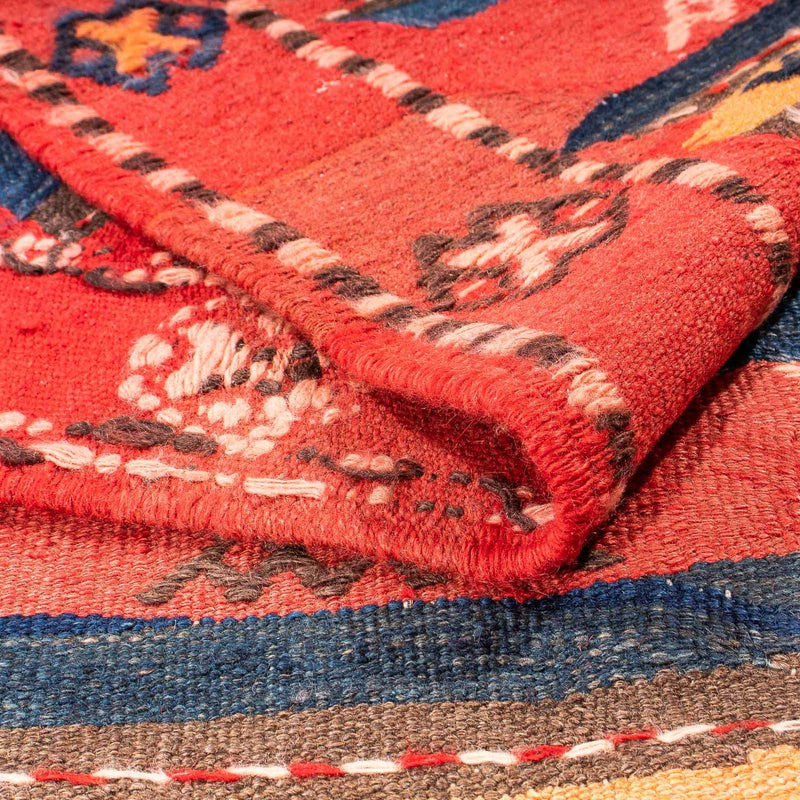 Tappeto corsia Tappeto Kelim - Vecchio - 400 x 150 cm - multicolore