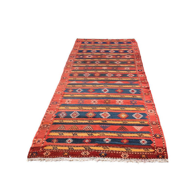 Tappeto corsia Tappeto Kelim - Vecchio - 400 x 150 cm - multicolore
