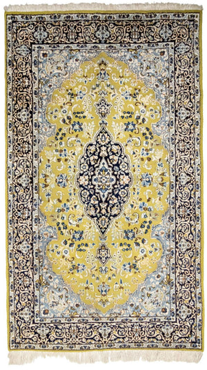 Tappeto Persero - Nain - Reale - 259 x 151 cm - verde chiaro