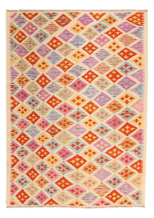 Tappeto Kelim - Splash - 168 x 125 cm - multicolore