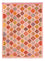Tappeto Kelim - Splash - 204 x 148 cm - rosa