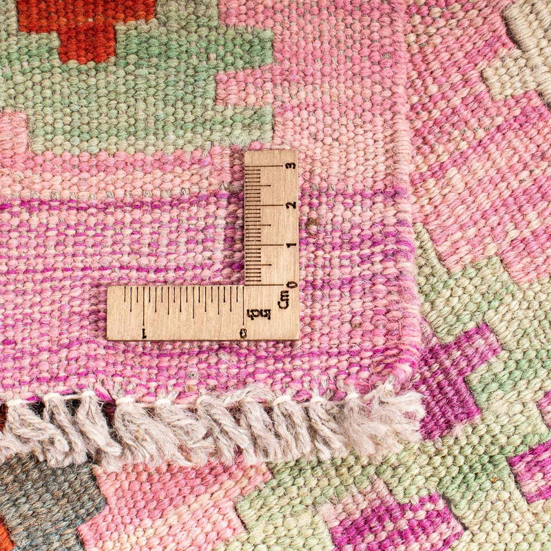 Tappeto Kelim - Splash - 204 x 148 cm - rosa