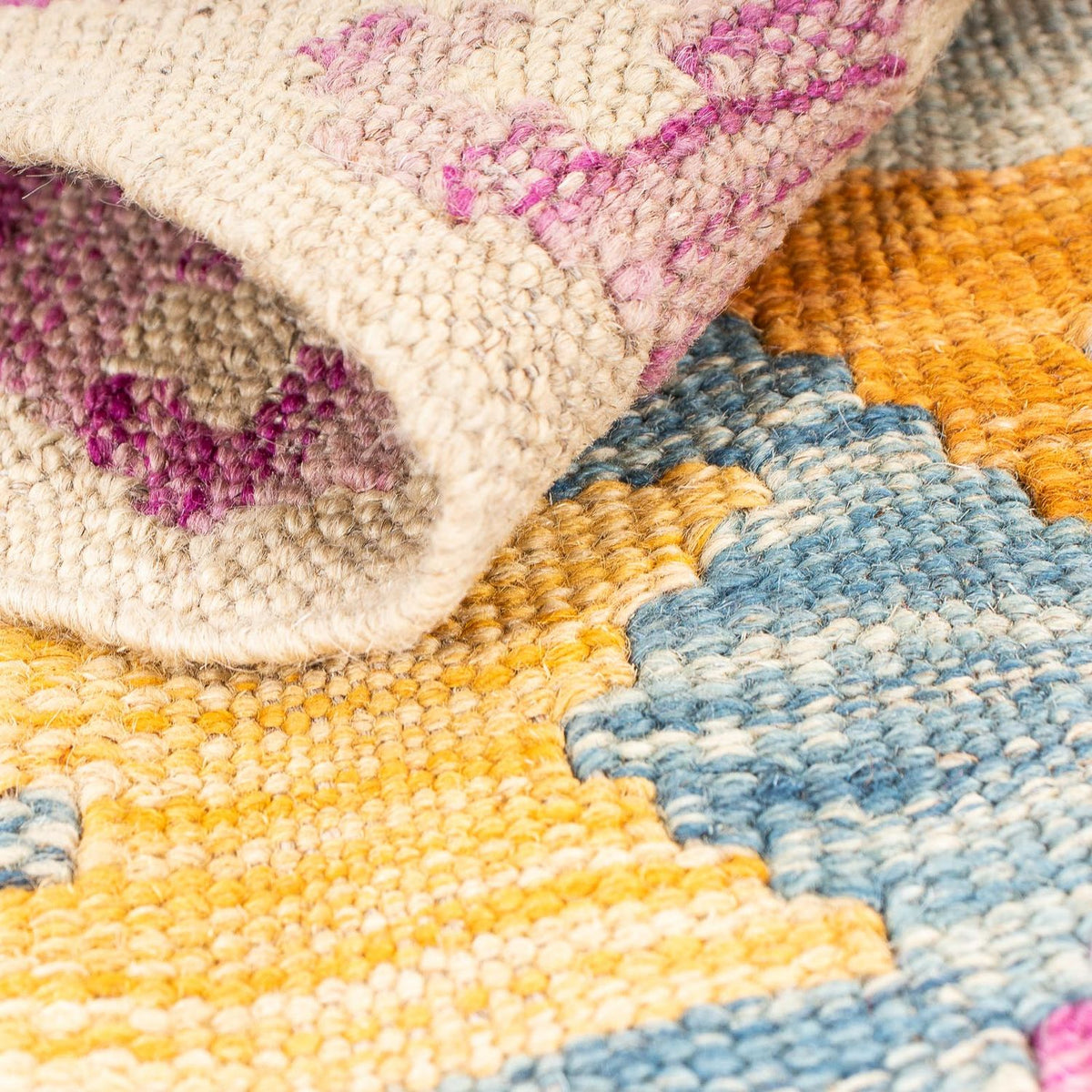 Tappeto Kelim - Splash - 203 x 148 cm - multicolore