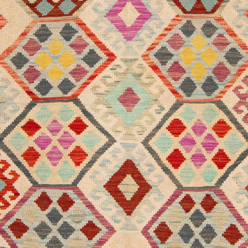 Tappeto Kelim - Splash - 204 x 154 cm - multicolore
