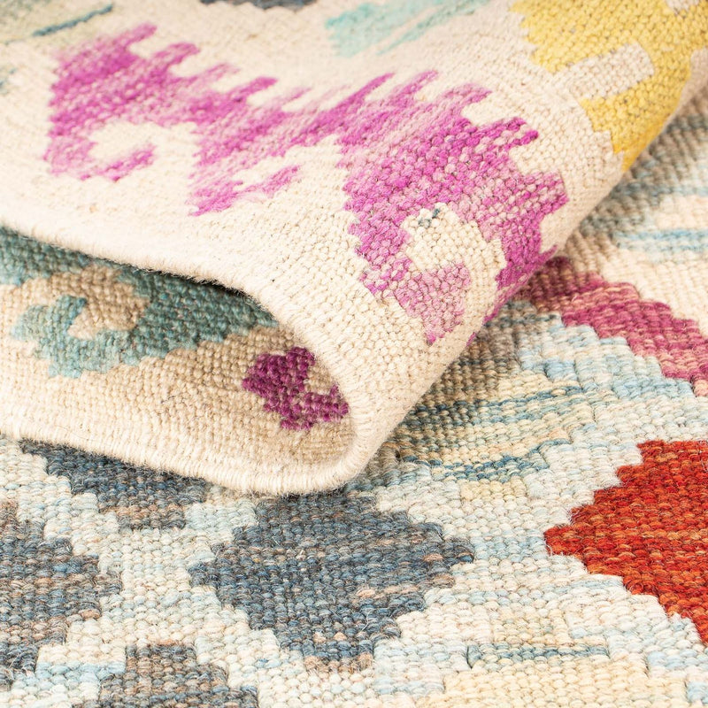 Tappeto Kelim - Splash - 204 x 154 cm - multicolore