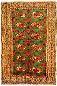Tappeto Turkaman - 143 x 102 cm - verde