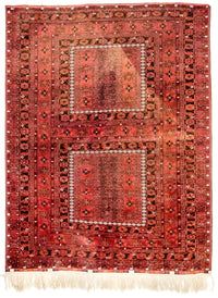 Tappeto afgano - Bukhara - 225 x 172 cm - rosso