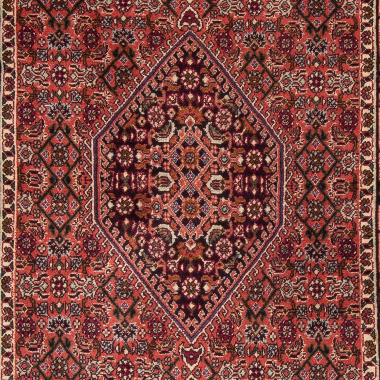 Tappeto corsia Tappeto Persero - Bidjar - 205 x 76 cm - blu scuro