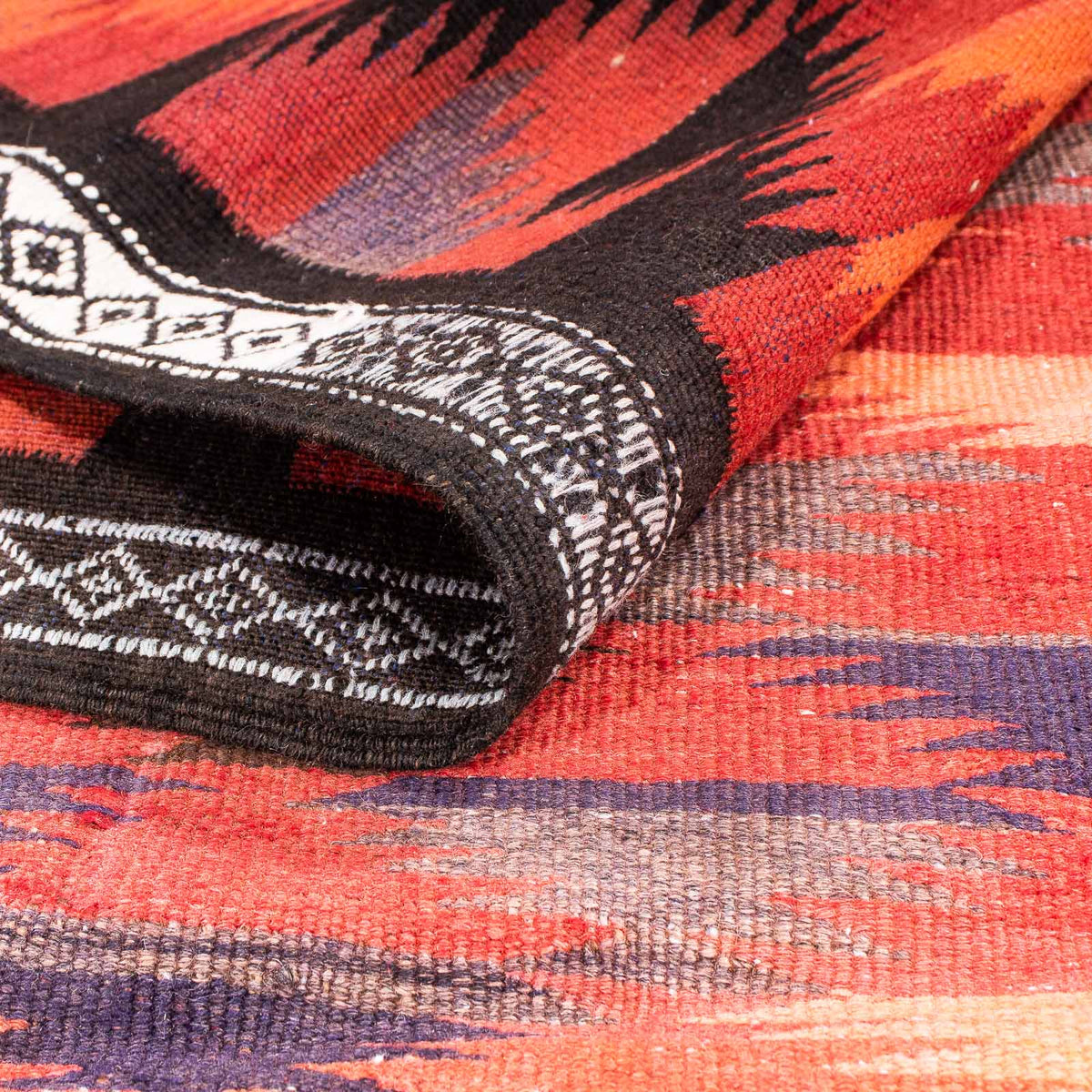 Tappeto corsia Tappeto Kelim - Vecchio - 365 x 148 cm - multicolore