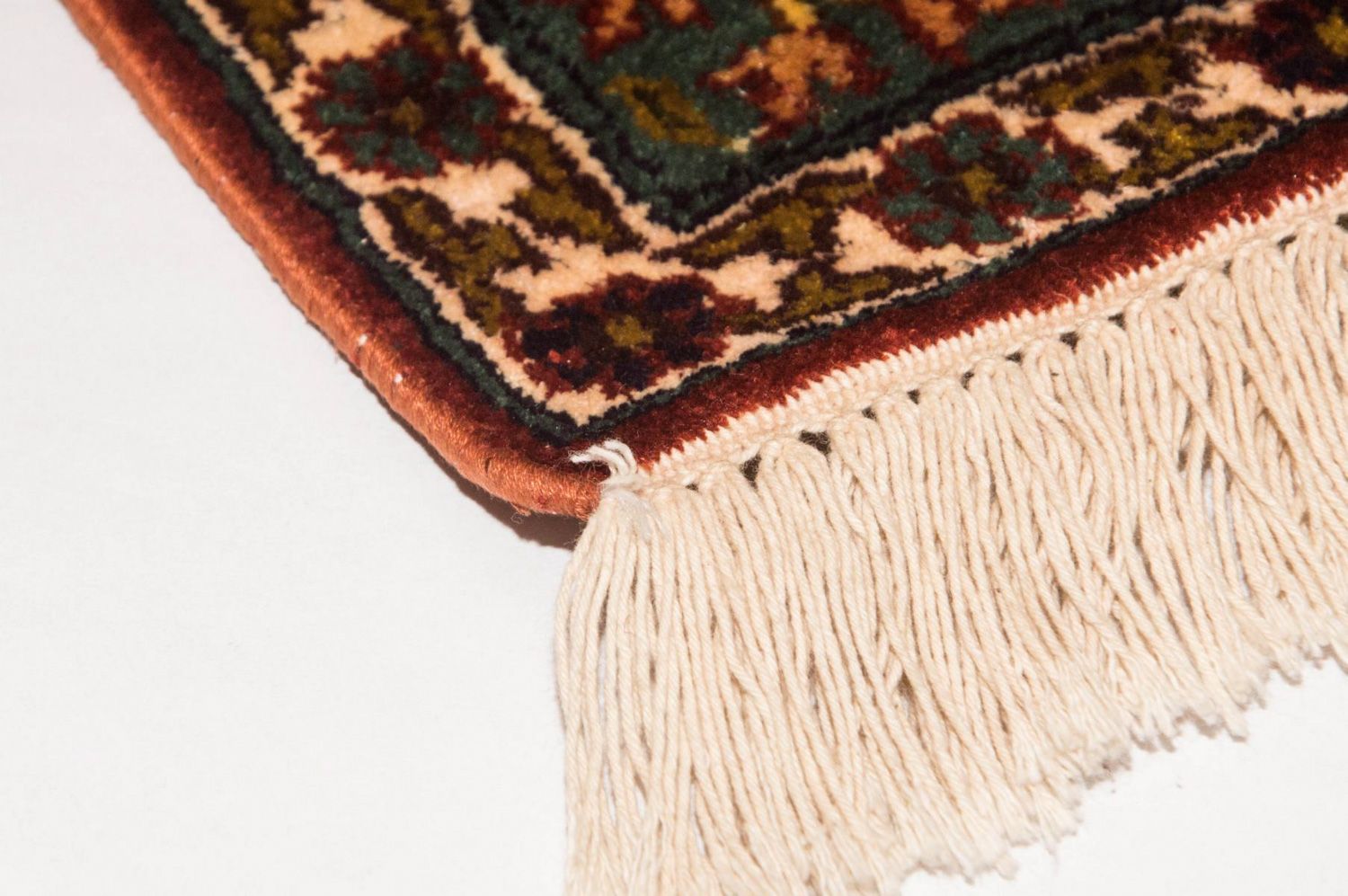 Tappeto di seta - Seta del Kashmir - 91 x 65 cm - multicolore