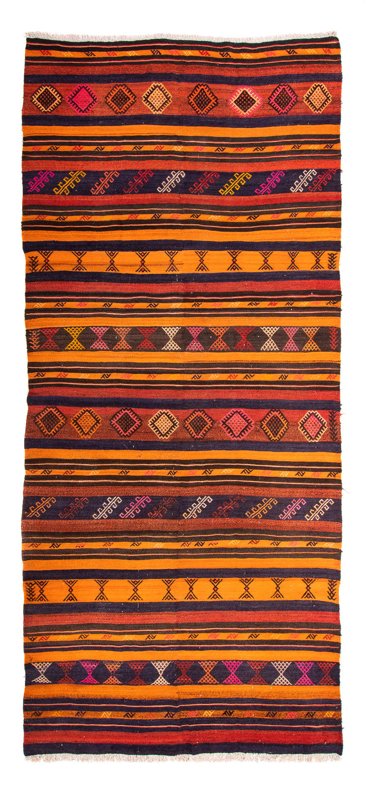 Tappeto corsia Tappeto Kelim - Vecchio - 340 x 170 cm - multicolore