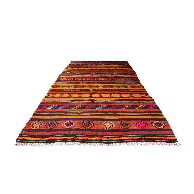 Tappeto corsia Tappeto Kelim - Vecchio - 340 x 170 cm - multicolore