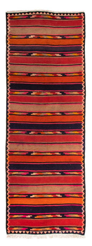 Tappeto corsia Tappeto Kelim - Vecchio - 340 x 125 cm - multicolore