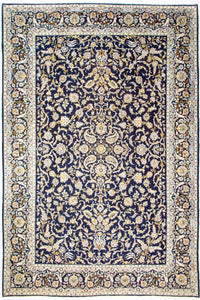 Tappeto Persero - Keshan - 380 x 288 cm - blu