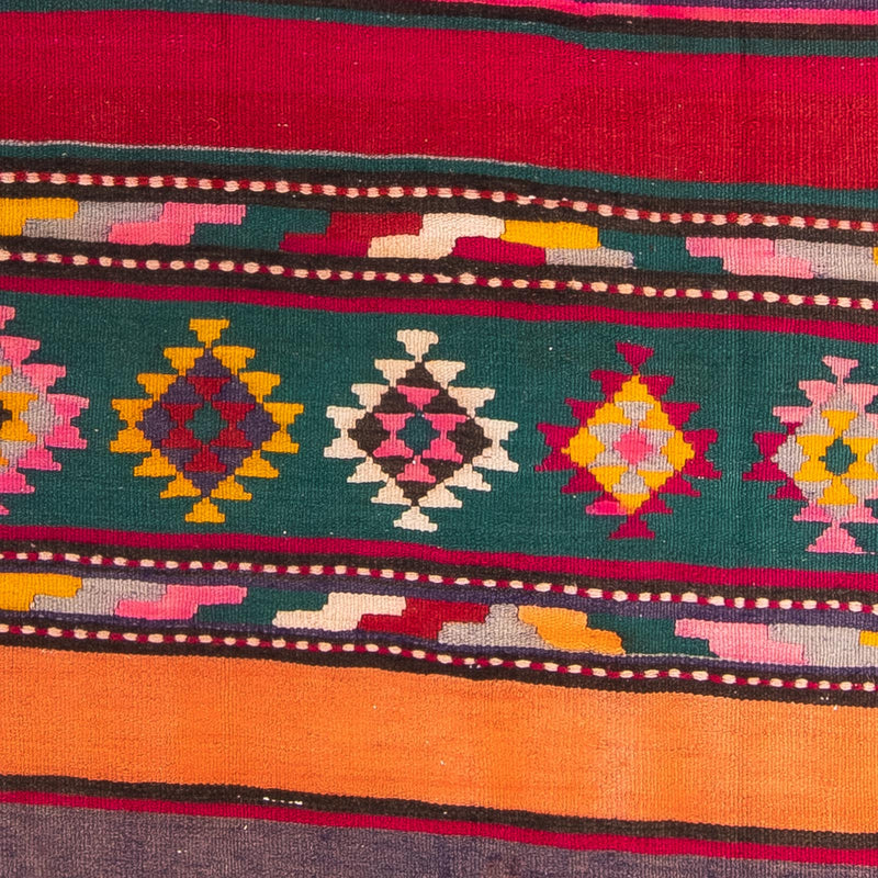 Tappeto corsia Tappeto Kelim - Vecchio - 365 x 130 cm - multicolore