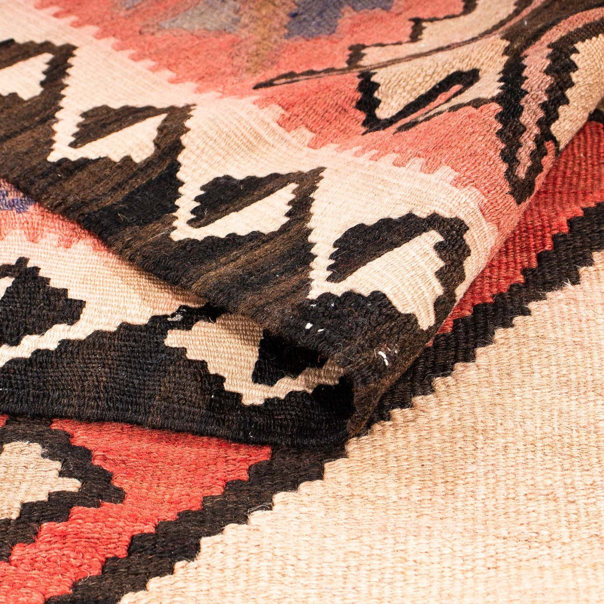 Tappeto corsia Tappeto Kelim - Vecchio - 360 x 155 cm - multicolore