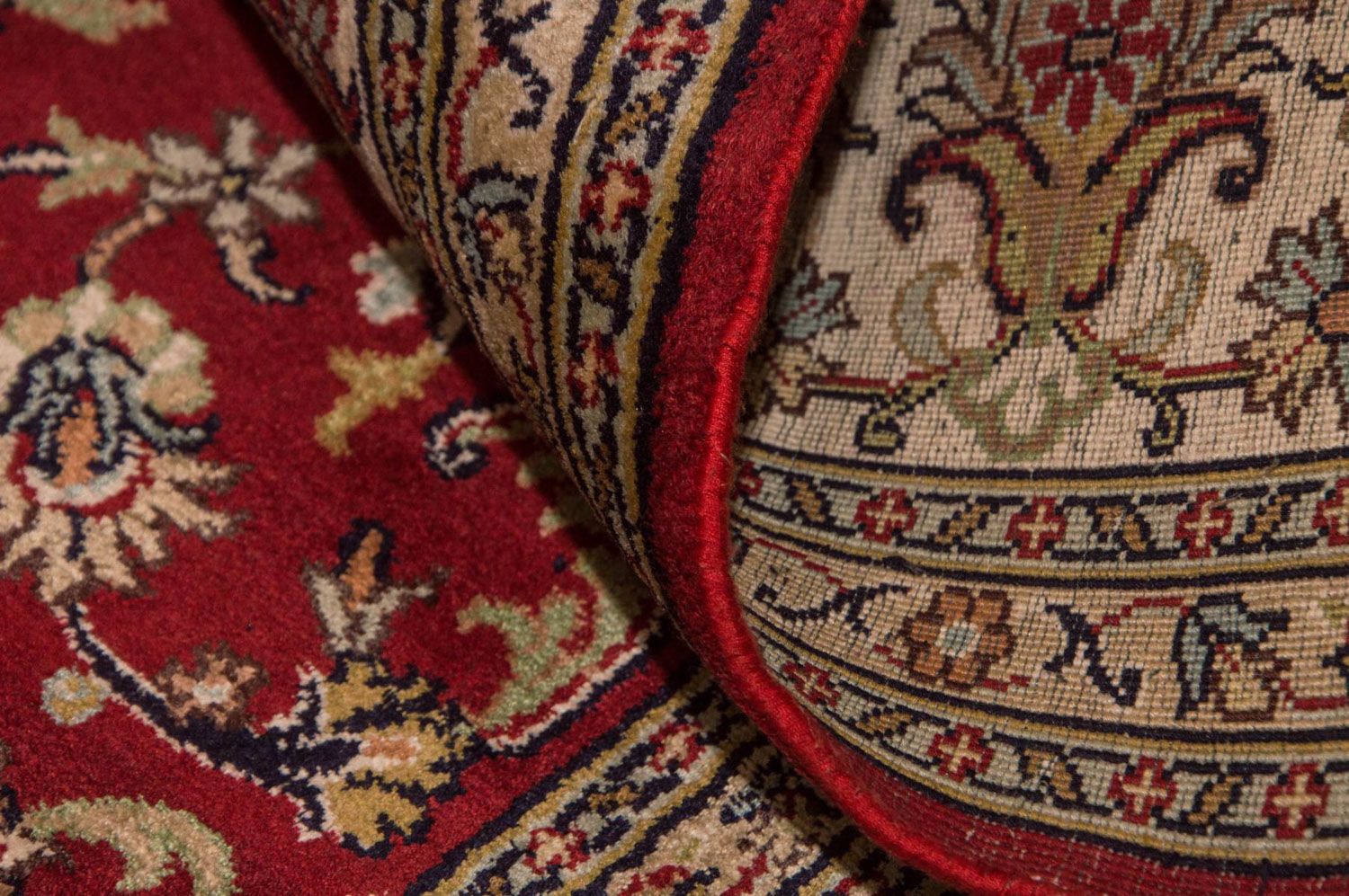 Tappeto di seta - Seta del Kashmir - 245 x 170 cm - rosso