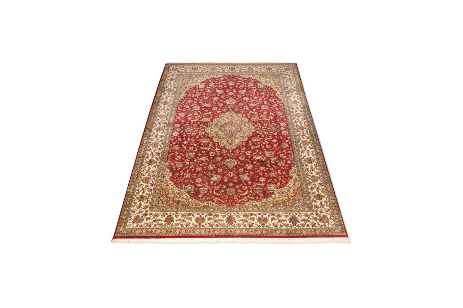Tappeto di seta - Seta del Kashmir - 245 x 170 cm - rosso