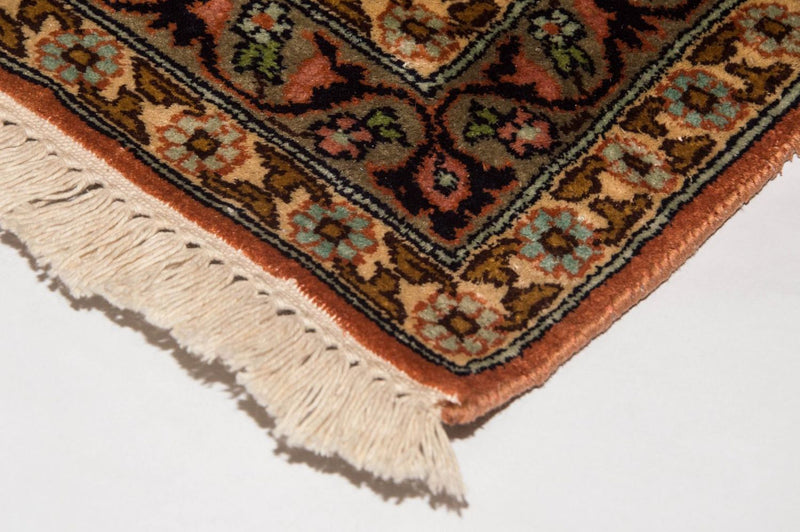 Tappeto corsia Tappeto di seta - Seta del Kashmir - 305 x 80 cm - multicolore